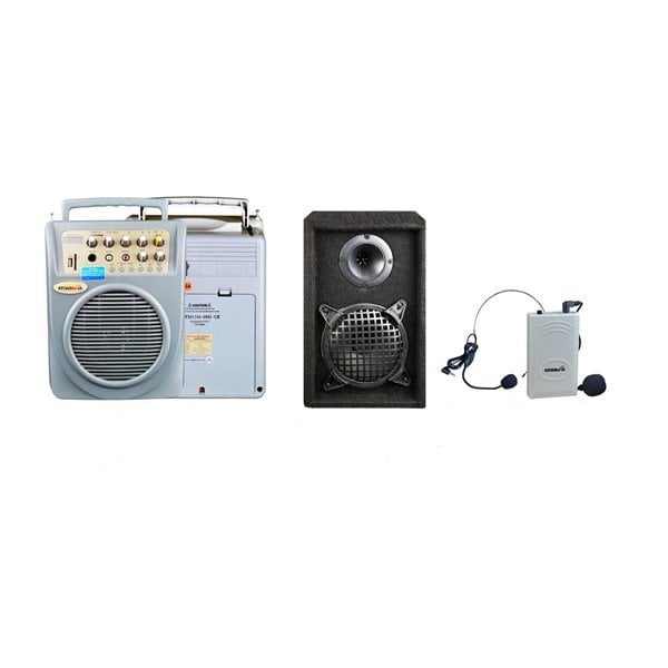 Osawa OSW 8107/Y 60W Portatif Ses Sistemi ,Hoparlör, Yaka Mikrofonu