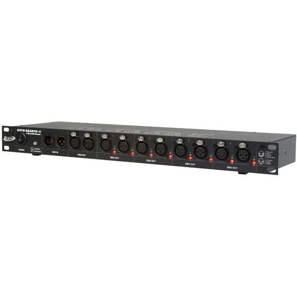Elation Opto Branch 4 - 4-Yollu DMX 1 giriş + 4 çıkışlı DMX dağıtıcı