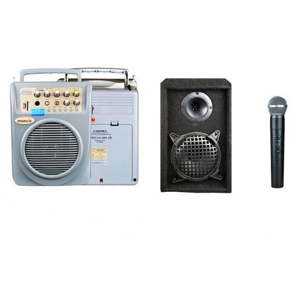 Osawa OSW 8107/E 60W Portatif Ses Sistemi + Hoparlör + El Mikrofonu
