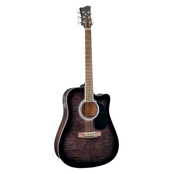 Jay Turser JJ 45 FCET BKSB Elektro Akustik Gitar