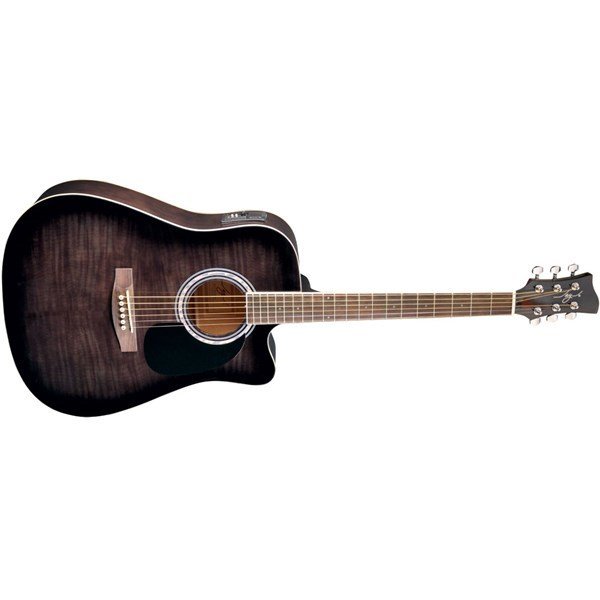 Jay Turser JJ 45 FCET BKSB Elektro Akustik Gitar