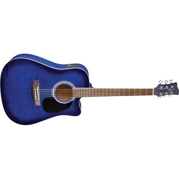 Jay Turser JJ 45 FCET BLSB Elektro Akustik Gitar