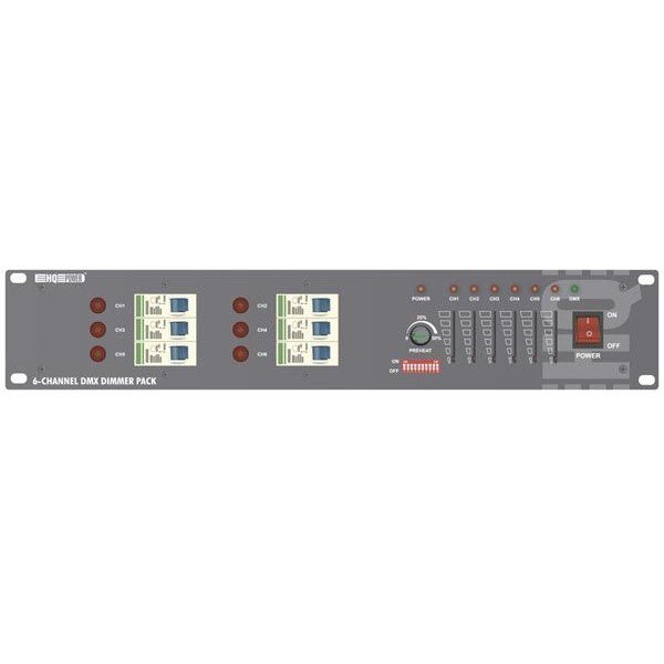Amerikan Dj VDPDP 134D 6 Kanallı Dmx Dimmer Pack