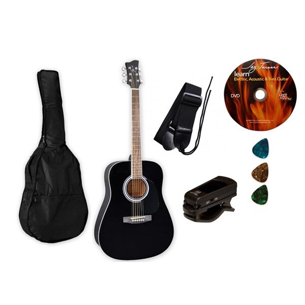 Jay Turser JJ 45 PAK BK Akustik Gitar