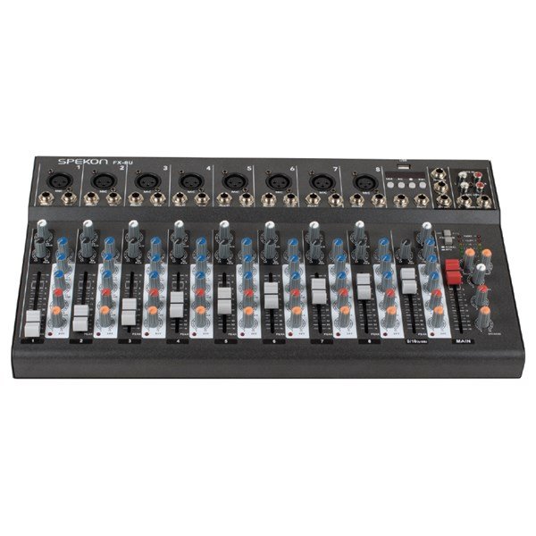 Spekon FX-8U - 8 Mono 1 Stereo Usbli Ekolu Deck Mikser
