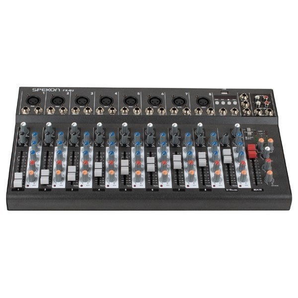 Spekon FX-8U - 8 Mono 1 Stereo Usbli Ekolu Deck Mikser