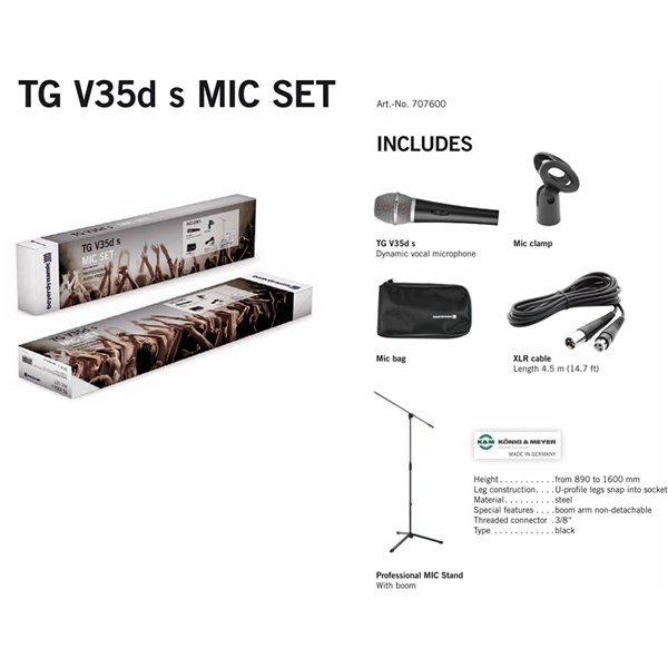 Beyerdynamic TG V35DS SET Vokal Mikrofon Seti