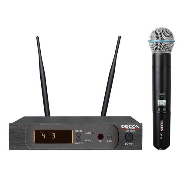 Decon DM 510E Tek El Tipi UHF Kablosuz Mikrofon Seti
