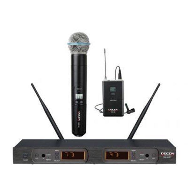 Decon DM 520ET El Ve Yaka Tipi UHF Telsiz Mikrofon Seti