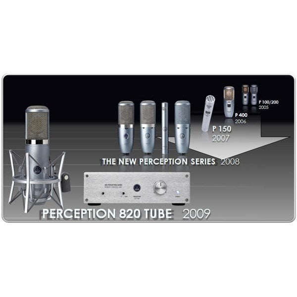 Akg Perception 820 Home Stüdio Kayıt Mikrofonu TUBE Pre Ampli ile Birlikte