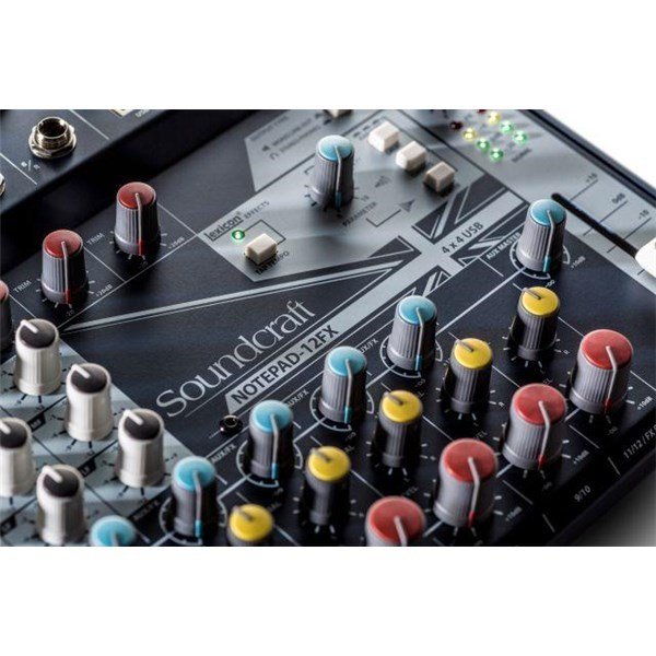 Soundcraft Notepad 12FX 12 Kanal Efektli Stüdyo Kayıt Mikseri