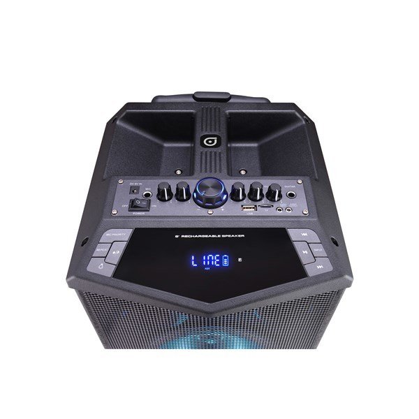 Oyılıty DK-8i Karaoke Mikrofonlu 8 + 3 inç 200 Watt Disko Işıklı Ses Sistemi
