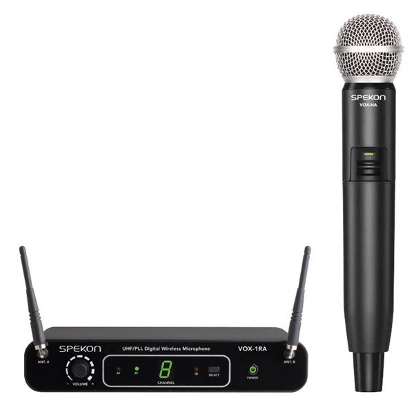 Spekon VOX-1RA + VOX-HA 16 kanal PLL seçmeli El Tipi Telsiz Mikrofon