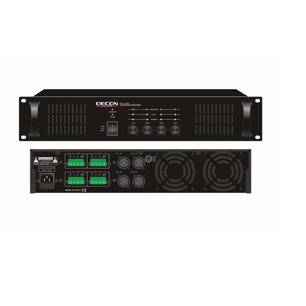 Decon DP 4100B - 4x100W 70/100V 4-16 ohm Power Amplifikatör