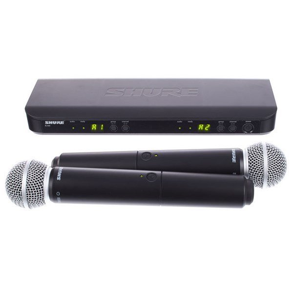 Shure  BLX288E/SM58 Çift El Telsiz Mikrofon Seti