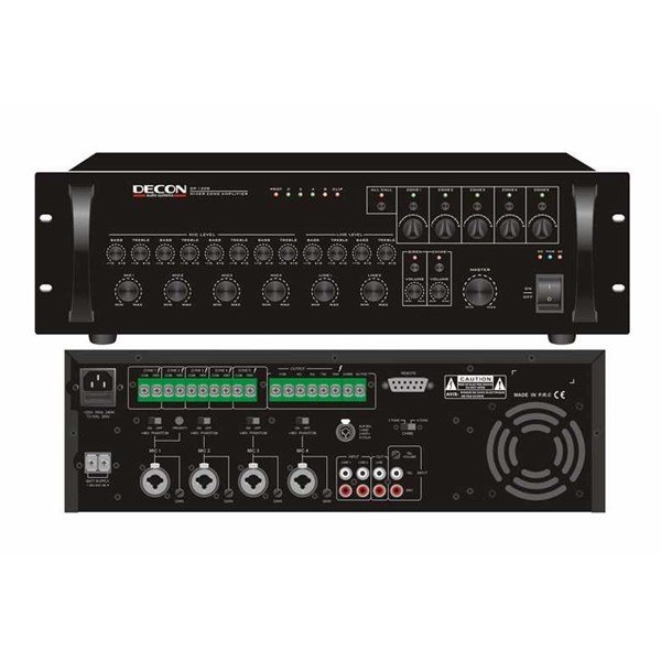 Decon DP 120S 5 Bölgeli Anons Kontrol Modülü ve Mikser Amplifikatör