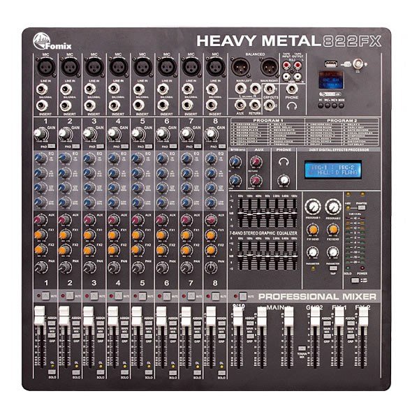 Fomix HM 822FX 8 mono,1 stereo Ses Mikseri