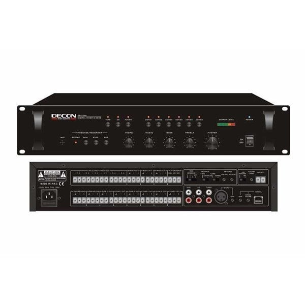 Decon DP 7245 - 6 Bölgeli Anons Kontrol Modülü ve Mikser Amplifikatör