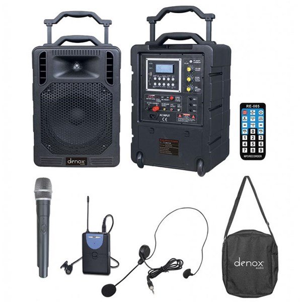 Denox DN P1150 - 10 inç 150W Portatif Ses Sistemi (El+HeadSet Mic)