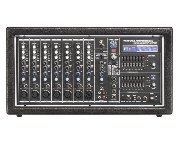 Topp Pro TPM 7.800+TAC-MP3-T 10 Kanal 800W 4 ohm Power Mikser