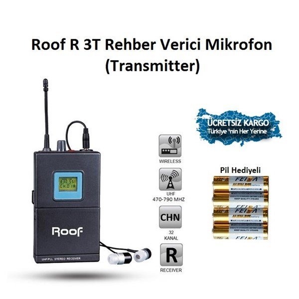 Roof R 3T Rehber Verici Mikrofon (Transmitter)