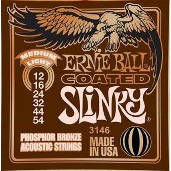 Ernie Ball P03146 Coated Med Light Akustik Gitar Teli