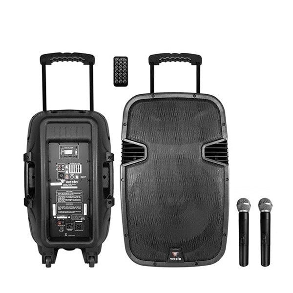 Westa WAP 15502T 15 İnch 300 Watt Taşınabilir Ses Sistemi EL + EL