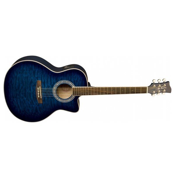 Jay Turser JTA 424QCET BLSB Elektro Akustik Gitar