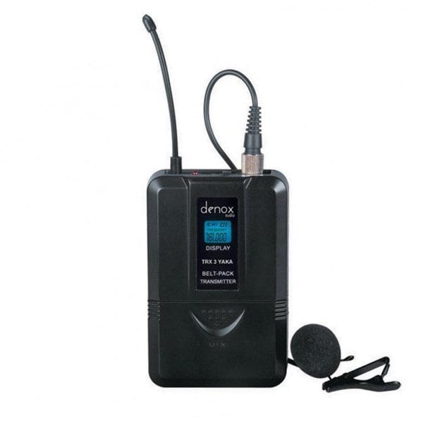 Denox TRX3 YAKA Mikrofonu TRX-340 Receiver Uyumlu