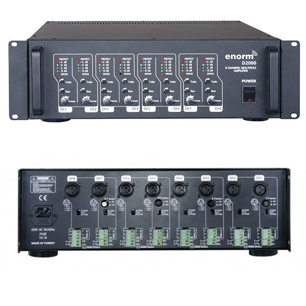 Enorm D2000 8x225W 2 ohm 4x450W 4 ohm D-Class Amplifikatör