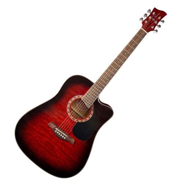 Jay Turser JTA 454 QCET RSB Elektro Akustik Gitar