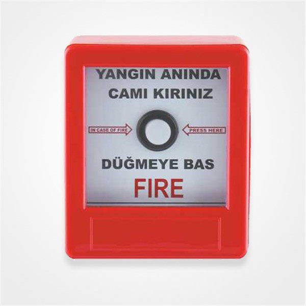 Enorm CR-1R Yangın İhbar butonu, eski halene dönebilen plexi panel