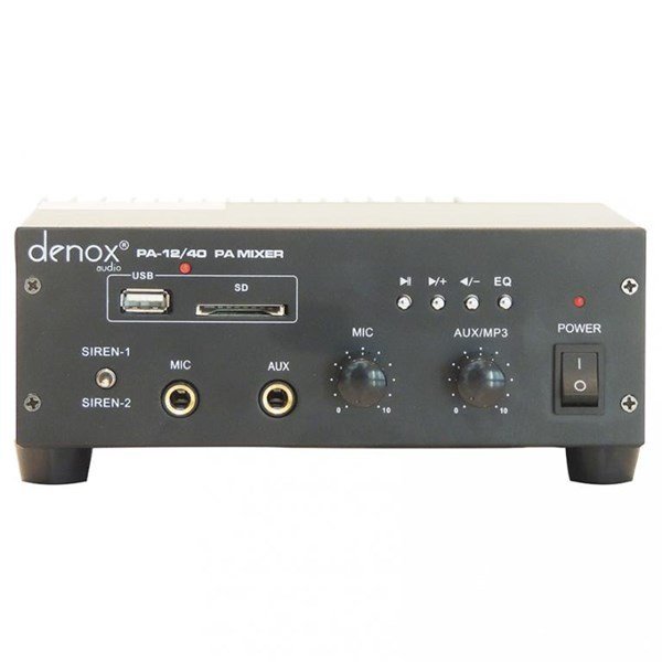 Denox PA-12/40 - 12V 40W Mikser Amfi