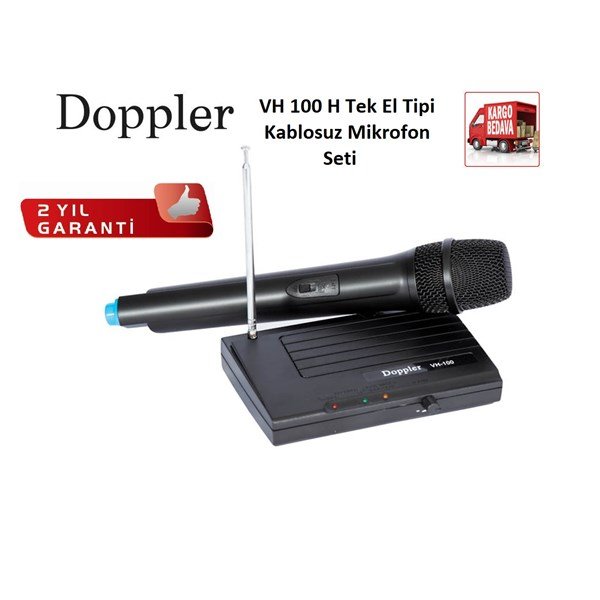 Doppler VH 100 H Tek Anten Tek El Telsiz Mikrofon