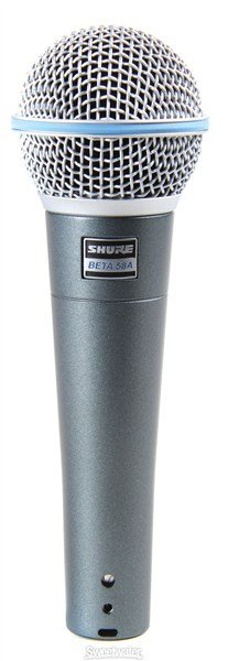 Shure BETA 58A Süper-Kardioid Dinamik El Tipi Vokal Mikrofonu