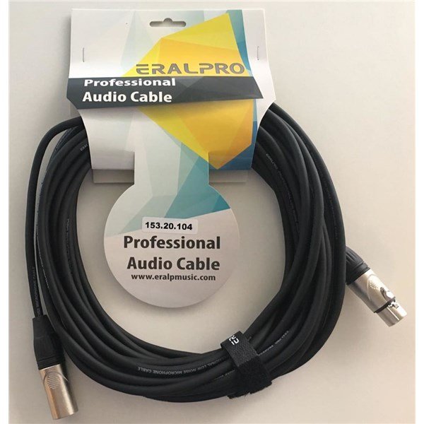Eralpro 153.20.104 - XLR Erkek-XLR Dişi 10 Metre Mikrofon Kablosu