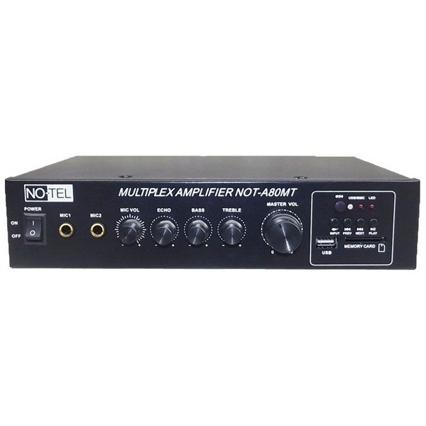 Notel NOT A80MT 80W/100V Mikser Amfi USB/SD Girişli