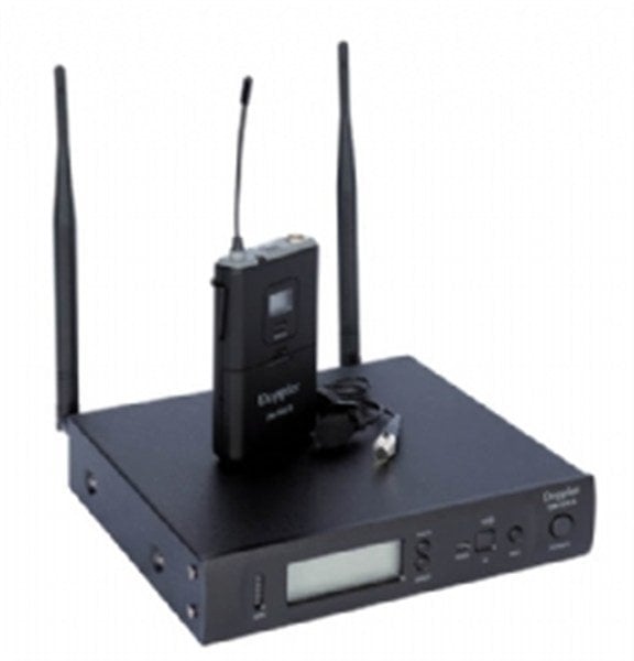 Doppler DM 800B Çift Anten Tek Yaka Telsiz Mikrofon