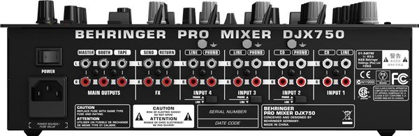 Behringer Pro Mixer DJX750 5 Kanal Dj Mikser