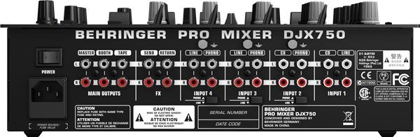 Behringer Pro Mixer DJX750 5 Kanal Dj Mikser