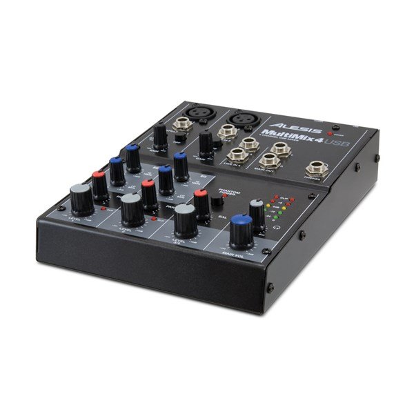 Alesis MultiMix 4USB 2 Mono 1 Stereo Kanal Deck Mikser