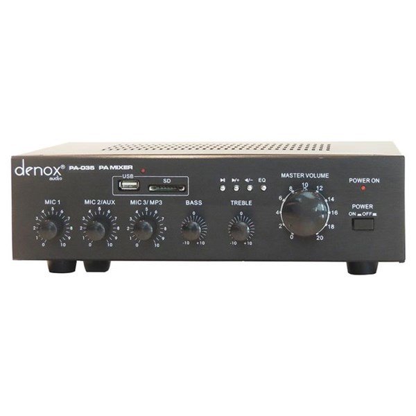 Denox PA-035 35-Watt 100V/8 ohm Amfili Mikser