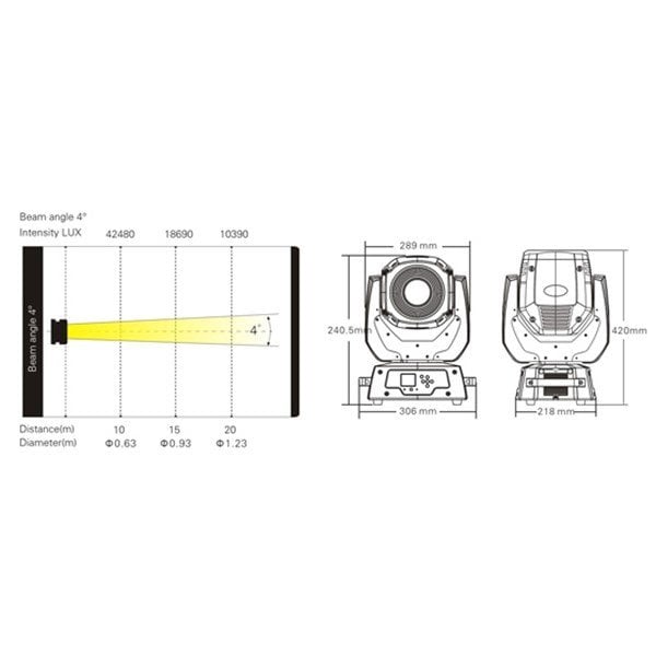 Terbly PTB-2R Moving Head Beam 2R (135W)