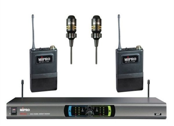Mipro MR-823 Yaka - UHF Çift Yaka Tipi Telsiz Mikrofon