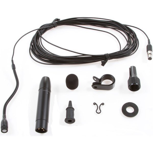 Shure MX202BP/S Plate Mount Super-Cardioid Hanging Condenser Microphone (Black)