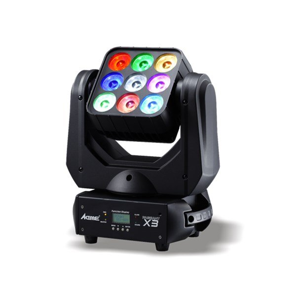 Acme Pageant X3 Led Movinghead Wash CM-X3 9x10Watt Cree XM-L RGBW Led