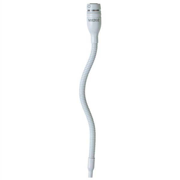 Shure MX202WP/S SuperKardioid Kondenser Mikrofon Plate Mount (White)