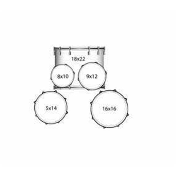 Ludwig LCB522FXMO Element Drive Birch Rooftop Naturel Bateri Seti