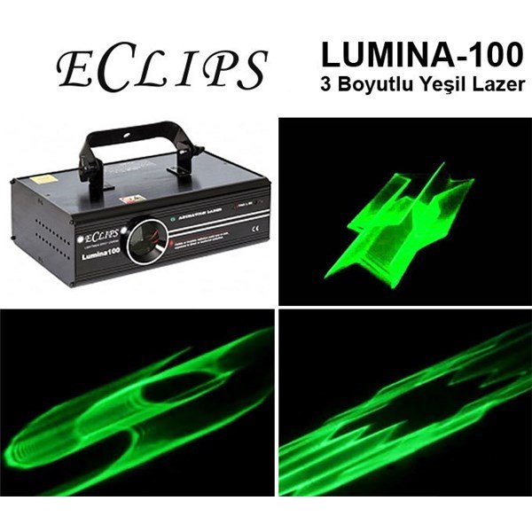 Eclips Lumina 100 Yeşil 3-Boyutlu Tunel Lazer