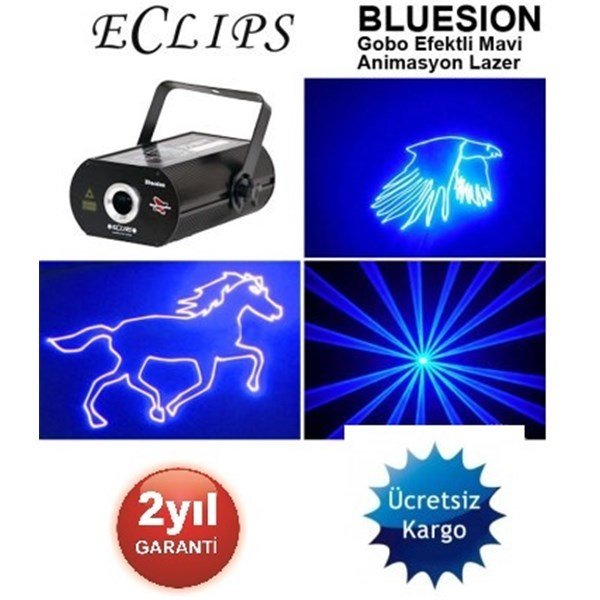 Eclips Bluesion Mavi Gobolu 400 mW Animasyon Lazer